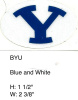 BYU Blue Y in white oval